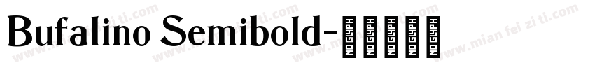 Bufalino Semibold字体转换